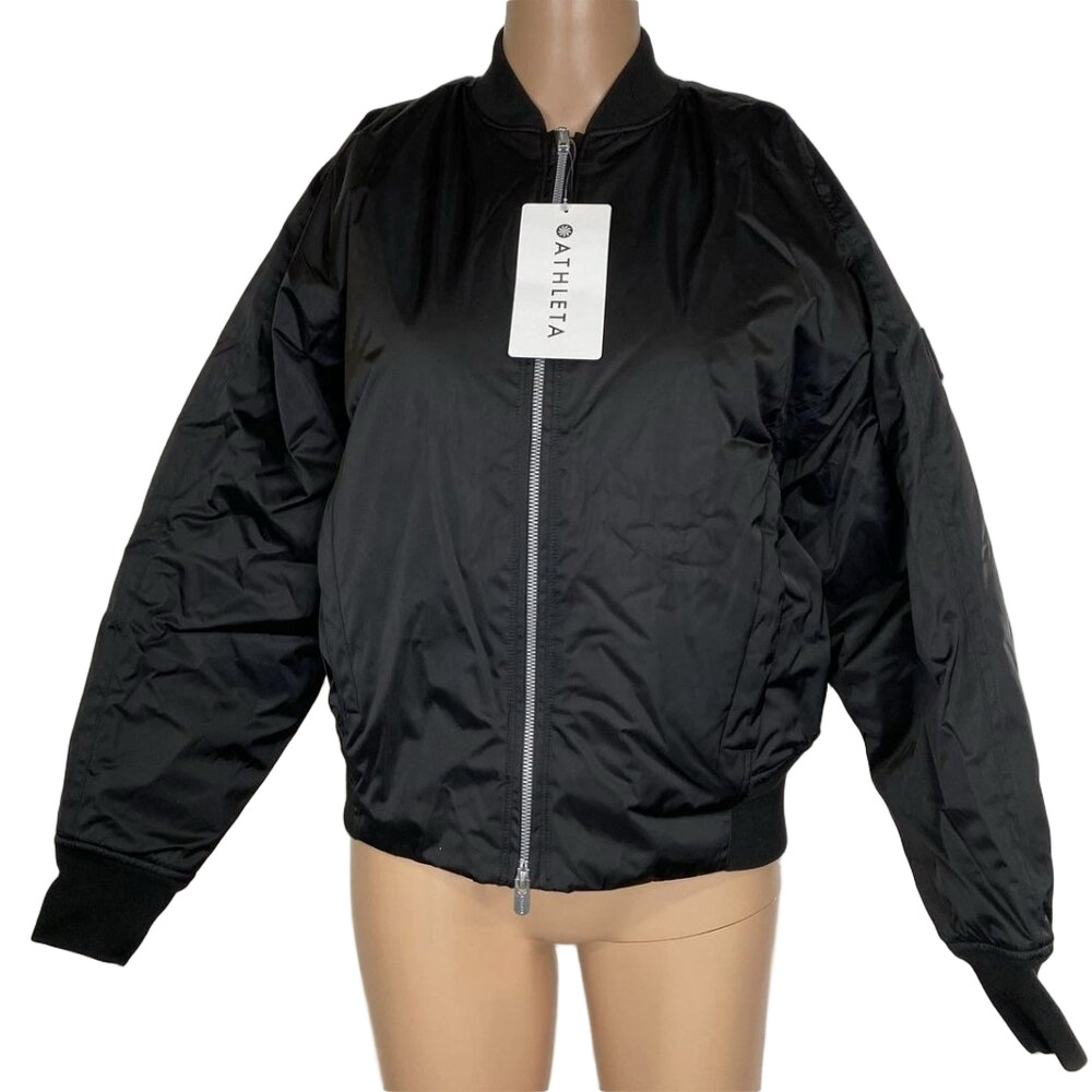 Athleta Blouson Sateen Bomber Jacket Women’s